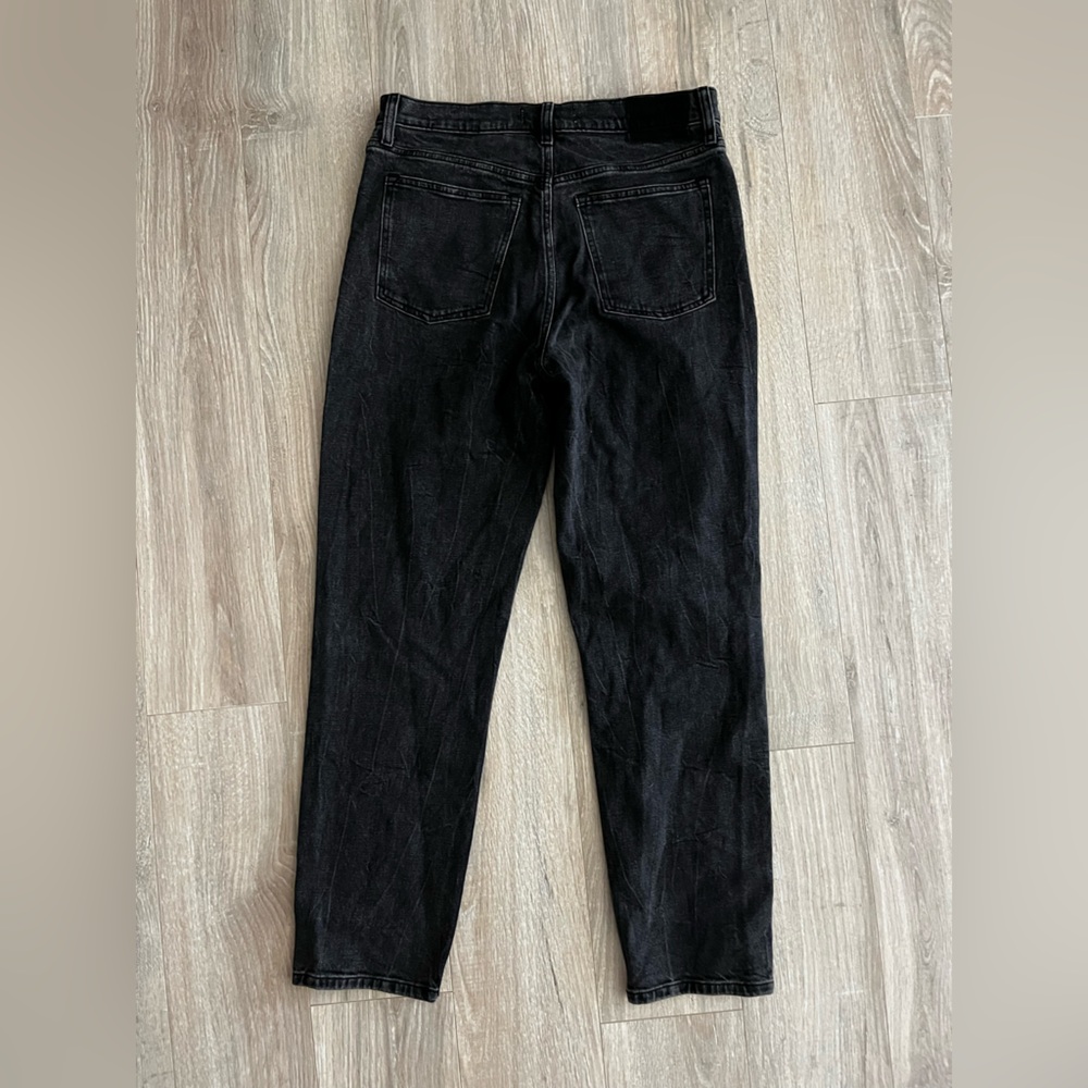 Abercrombie & Fitch Women’s The Mom High Rise Jean Black Wash - Size 6L - Picture 10 of 11